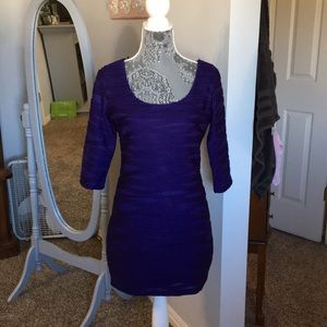 Purple mini dress